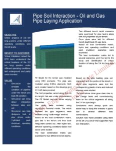 Pipe Soil Interaction- Oil & Gas Pipe Laying Application